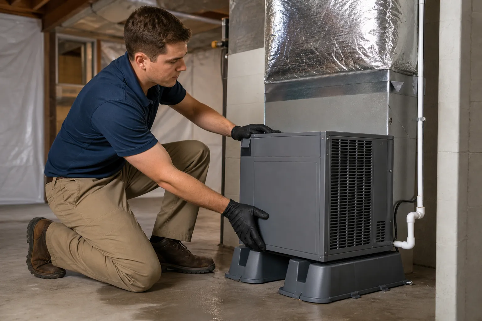 Dehumidifier installation