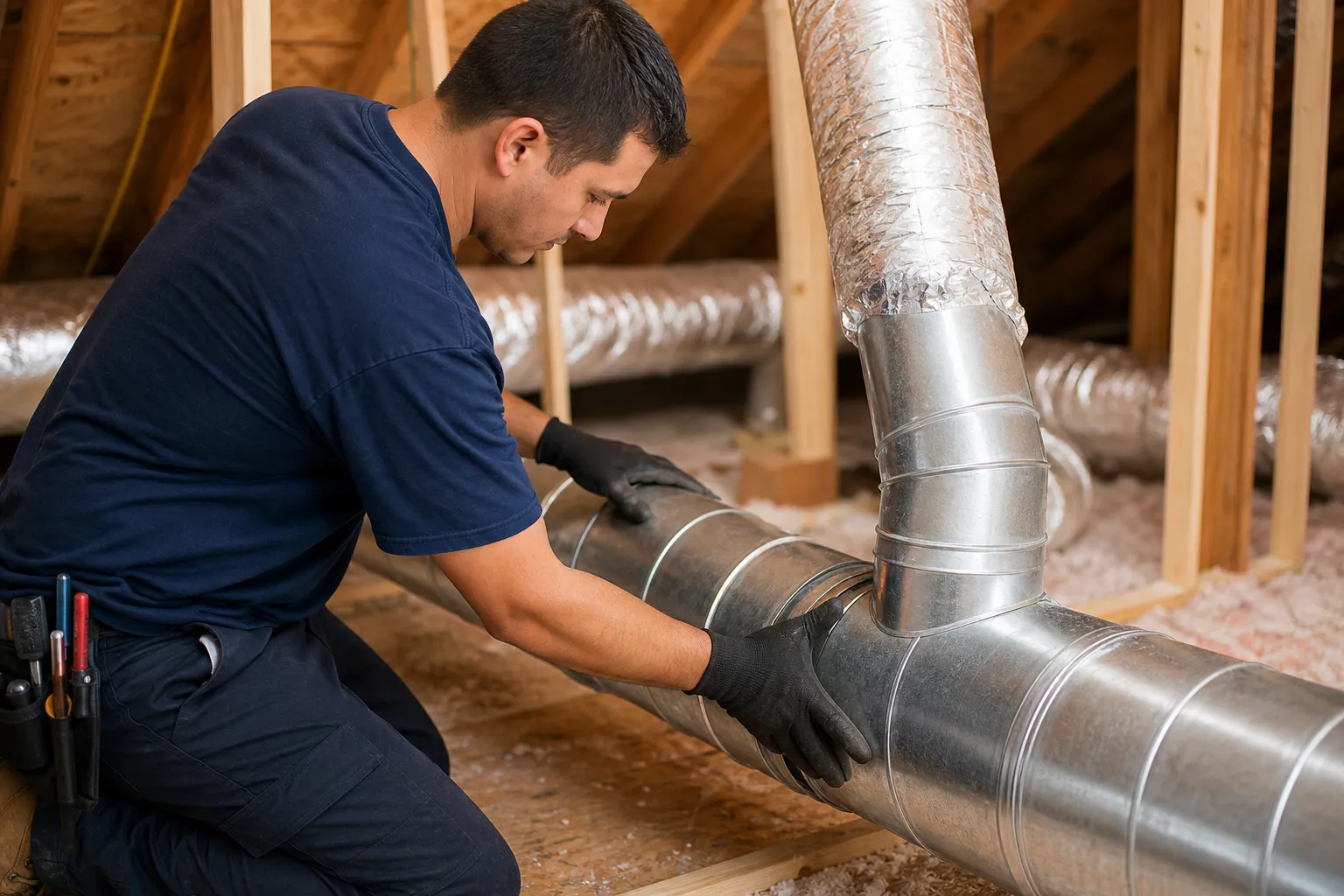 Replace failing ductwork