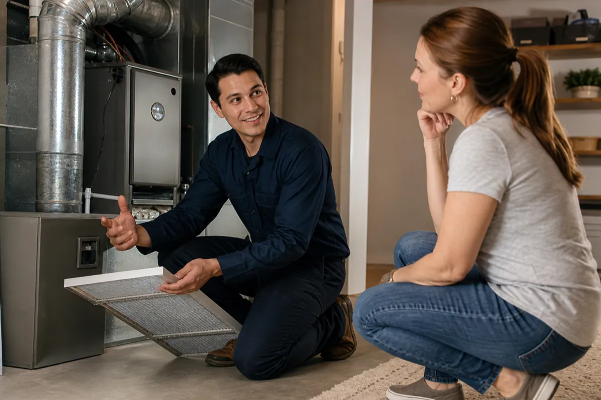 See how air duct service gets done