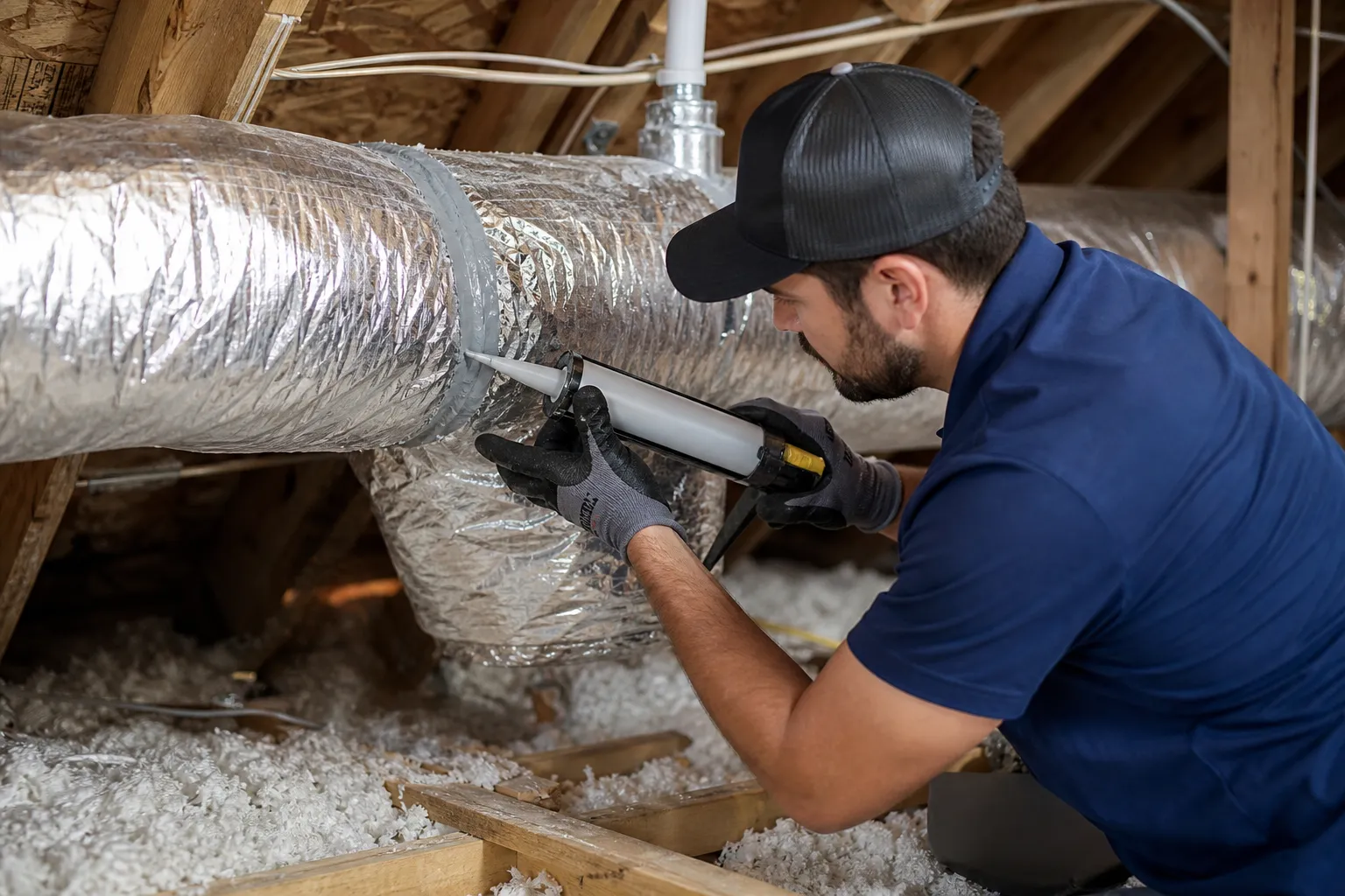 Air duct sealing
