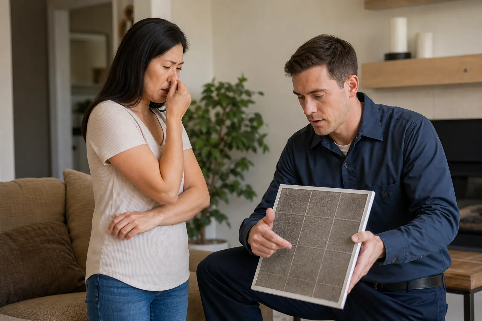 Unusual HVAC odors