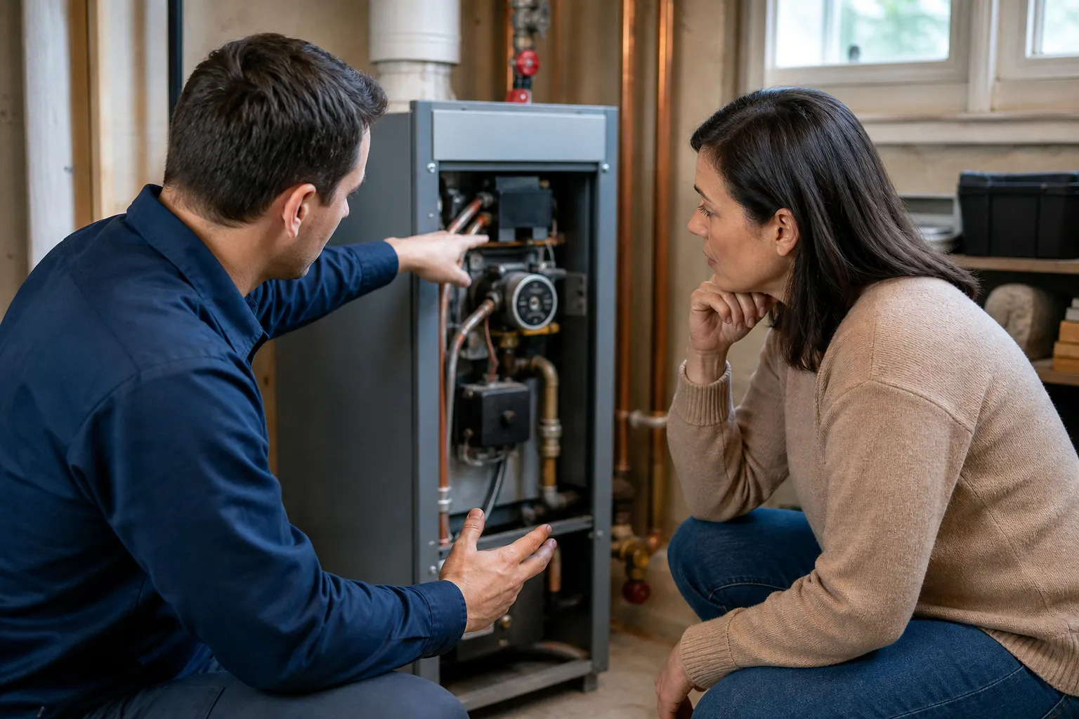 Boiler heat restored