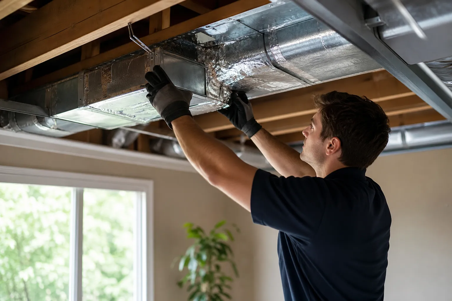 Leaking ductwork