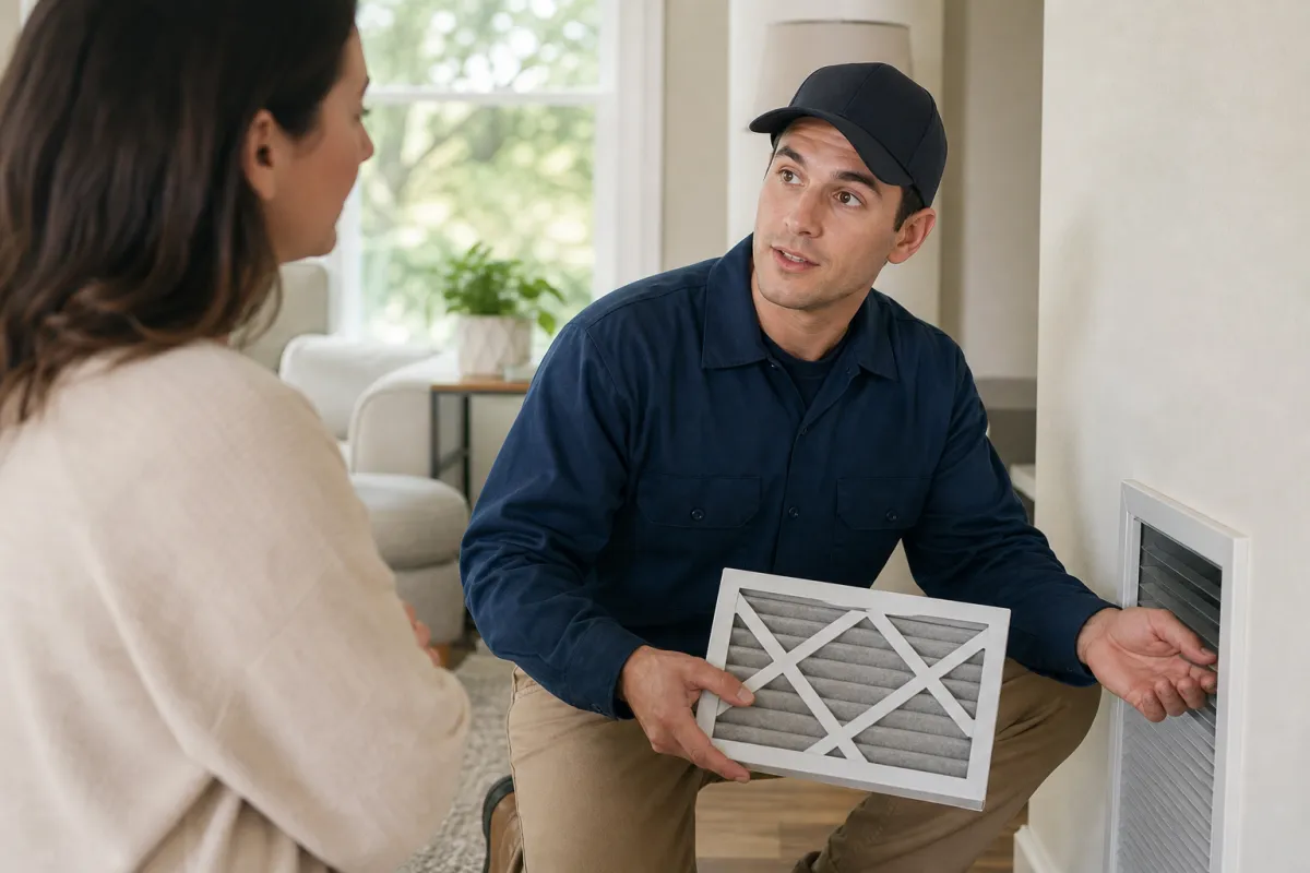 Indoor air quality visits with clear scope