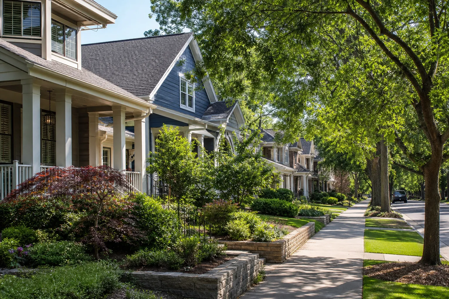 Residential neighborhood in our service area