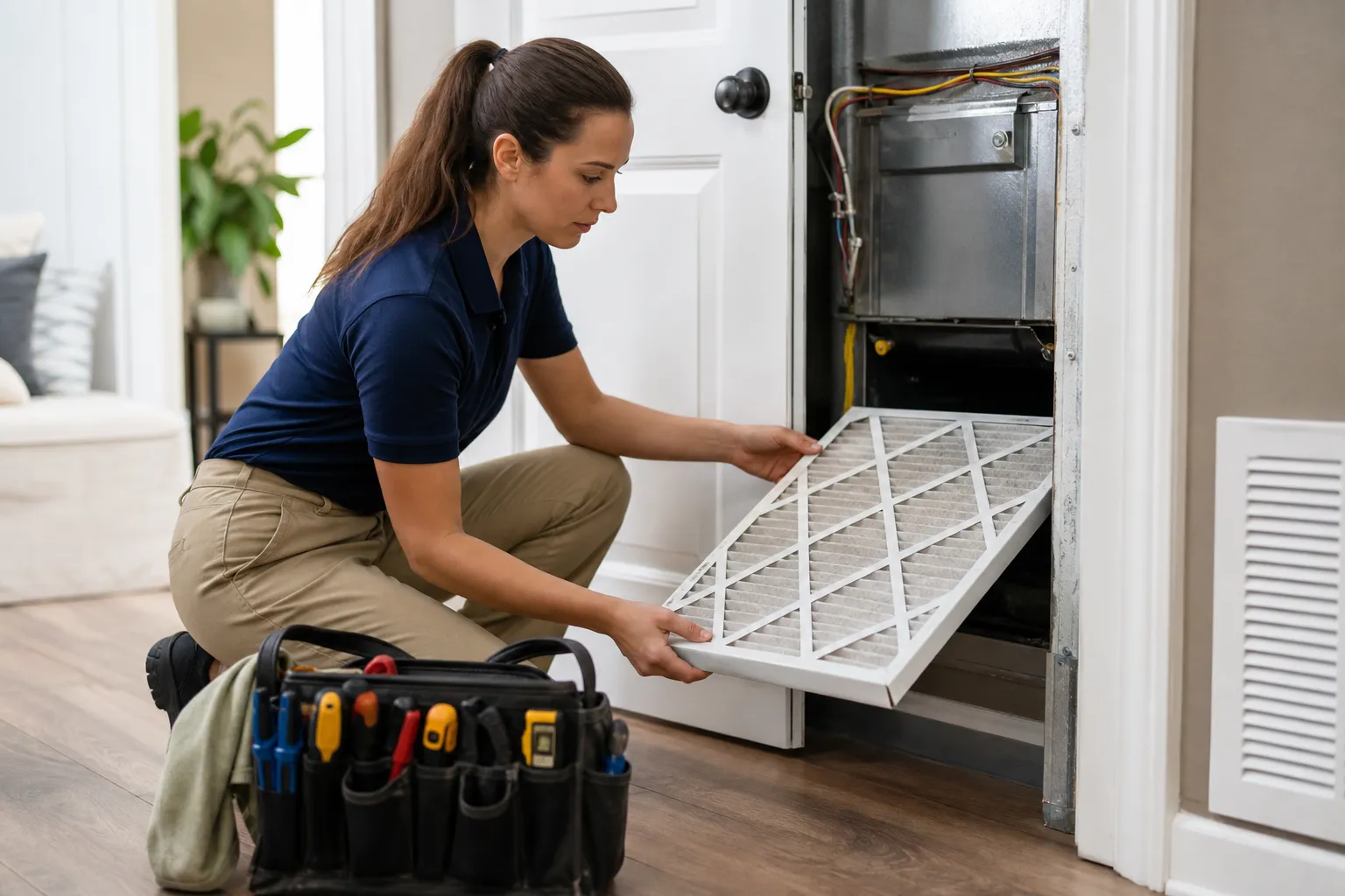 Restore airflow with filter replacement