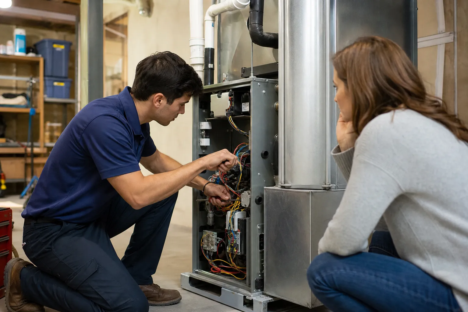 Electric furnace installation