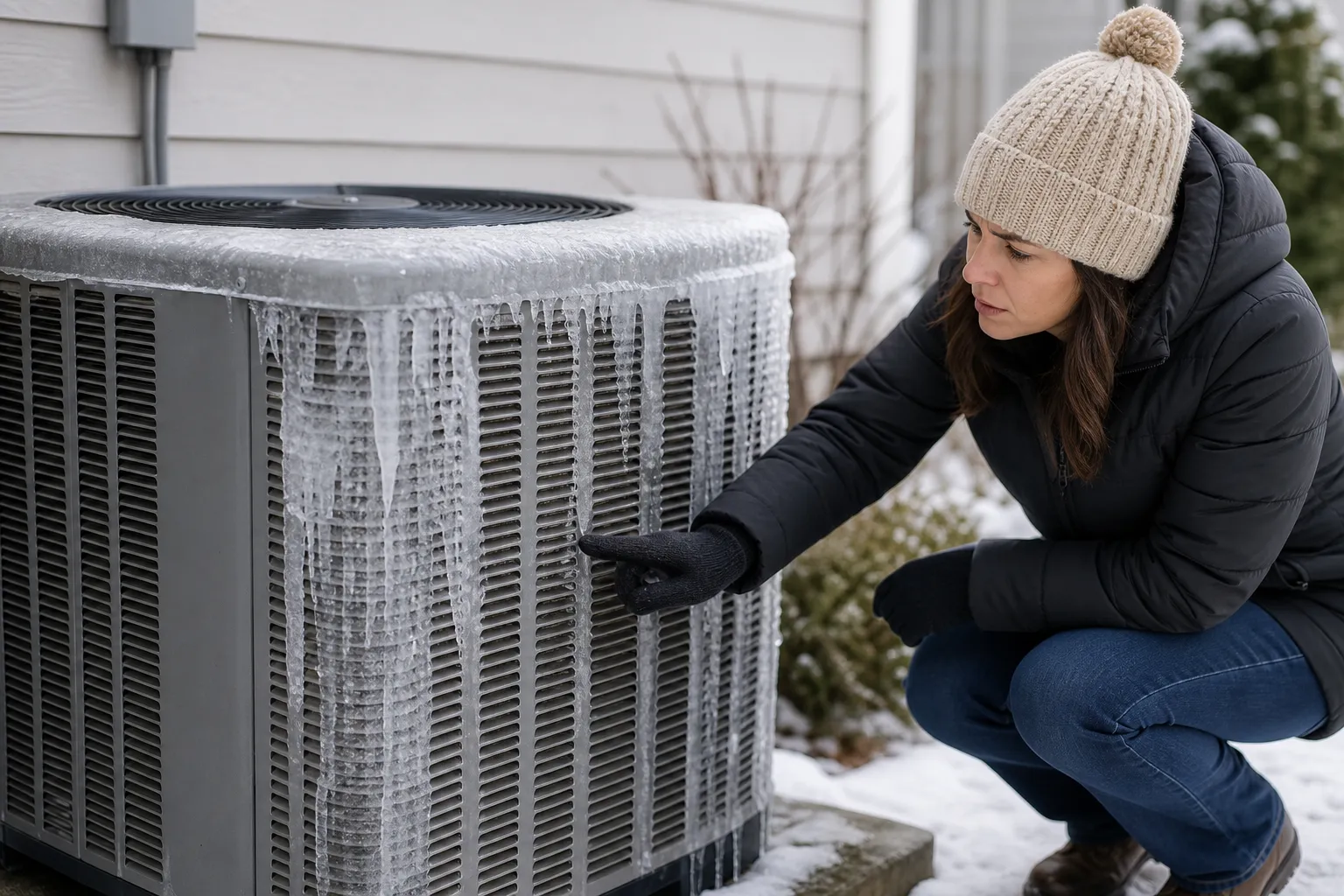 When your outdoor unit keeps icing up