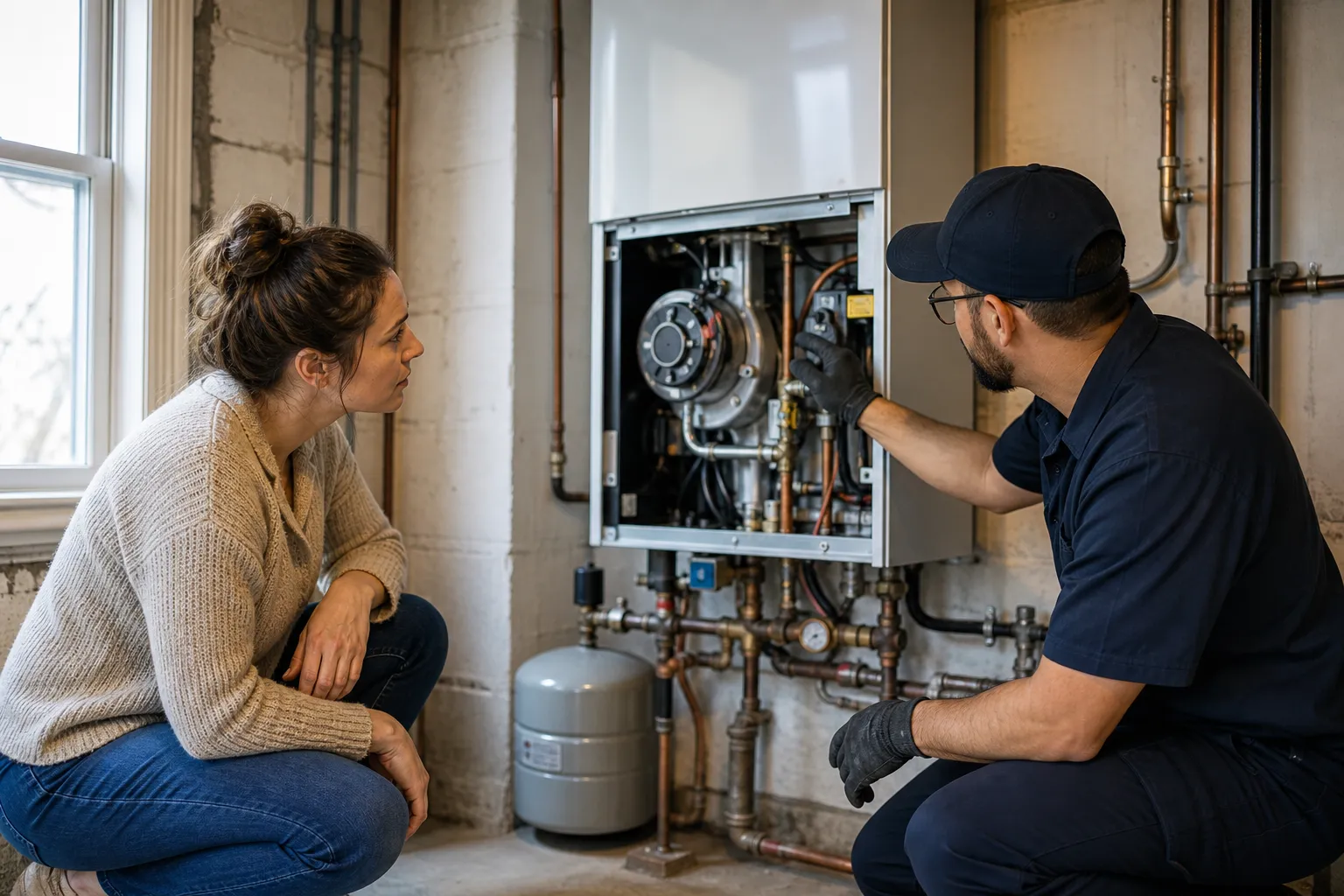 Restore heat with boiler repair