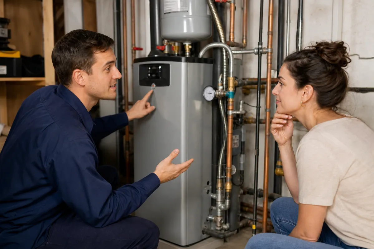 How boiler service gets handled
