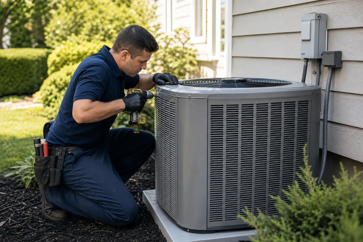 Central AC installation