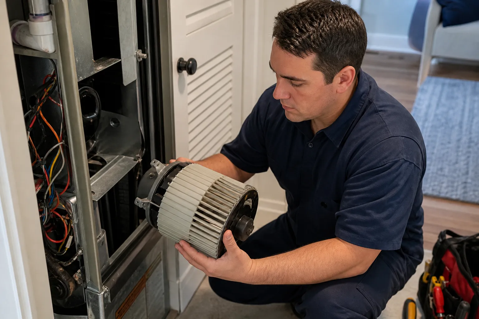 Blower motor repair that restores airflow